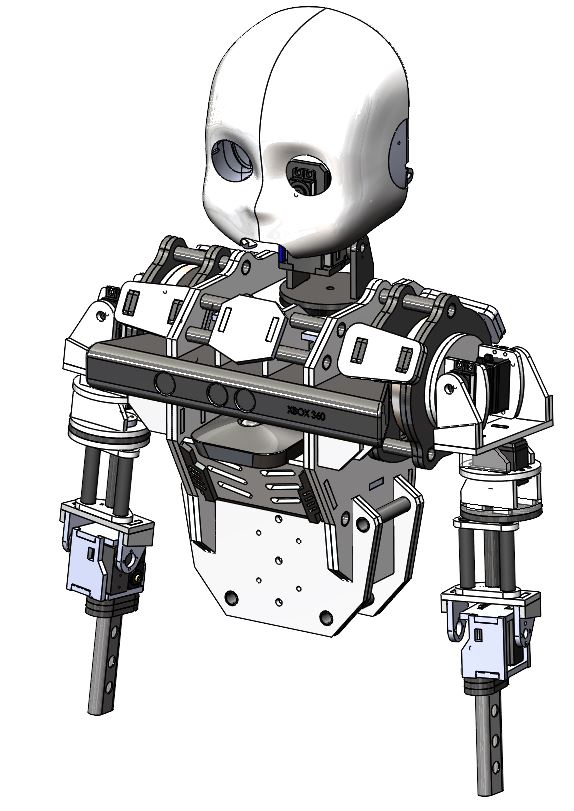 Upper body humanoid robot design